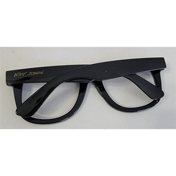 Betsey Johnson Black Frame Reading Nerd Glass Readers 1.5 Blue Light 114750 - Picture 2 of 2